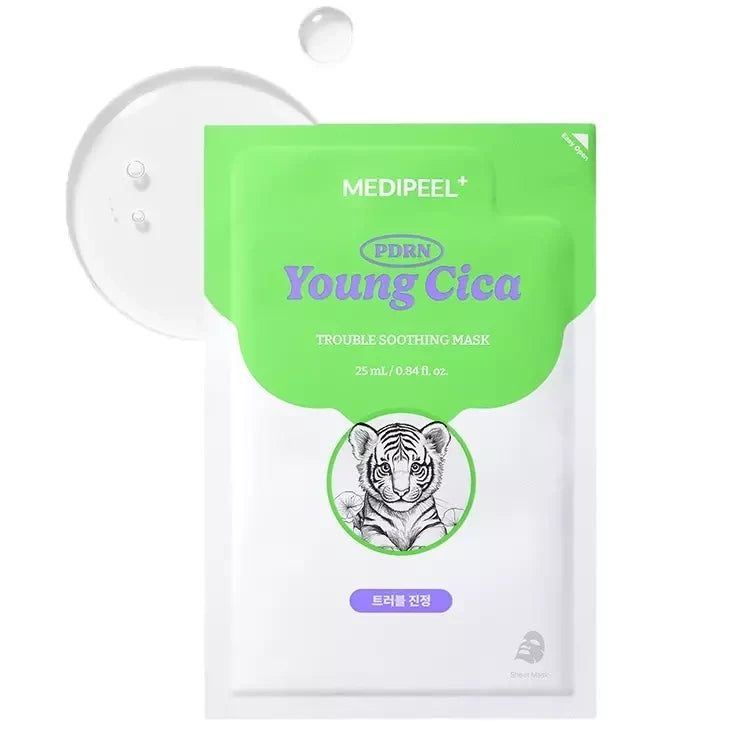 Заспокійлива тканинна маска Young Cica PDRN Trouble Soothing Mask, 25 мл