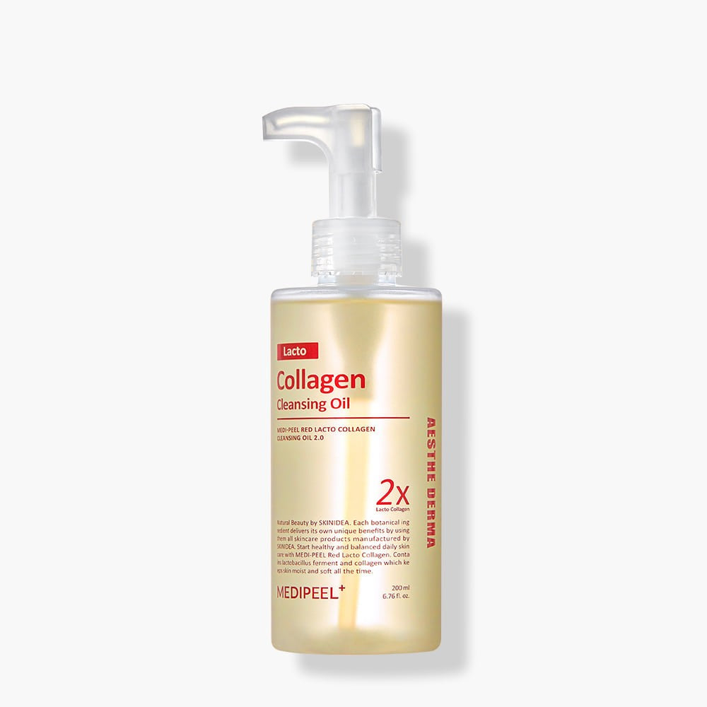 Гідрофільна олія для обличчя з лактобактеріями MEDIPEEL Red Lacto Collagen Cleansing Oil 2.0, 155 мл