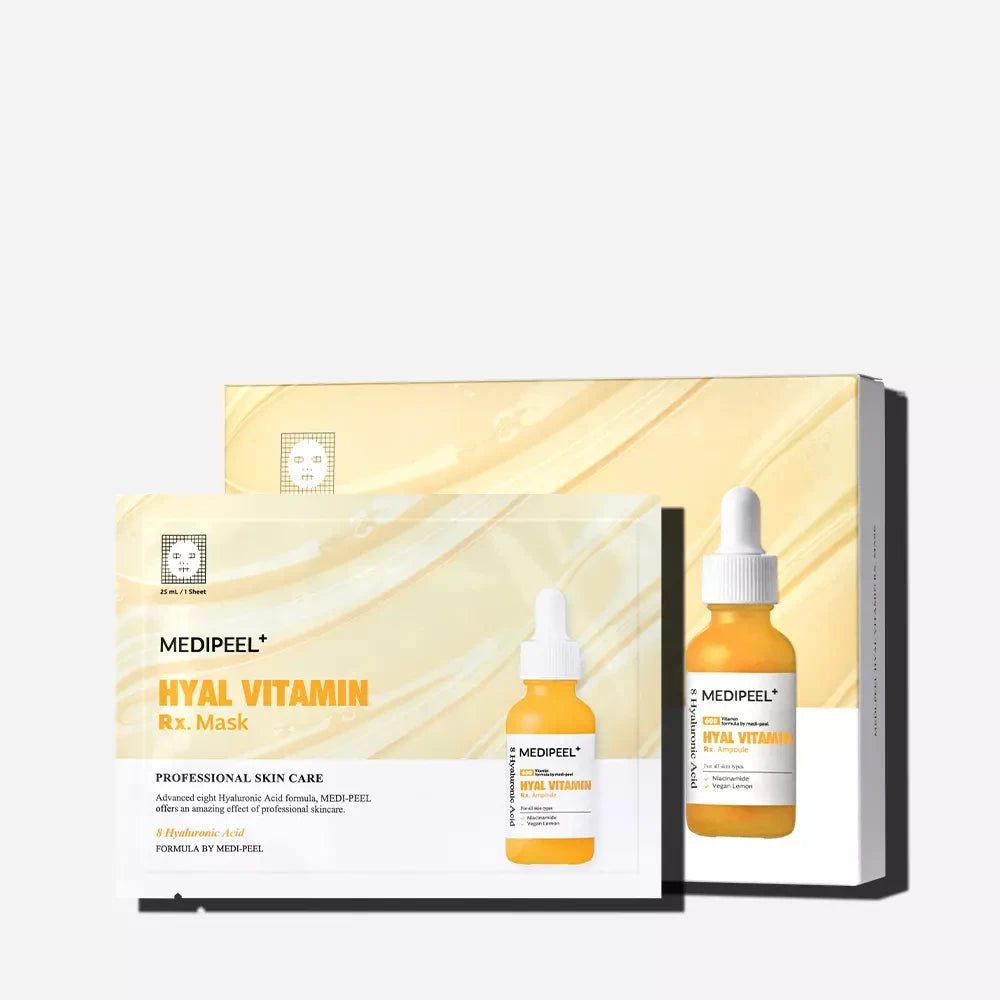 Зволожувальна вітамінна маска для обличчя MEDIPEEL Hyal Vitamin Rx.Mask, 25 мл