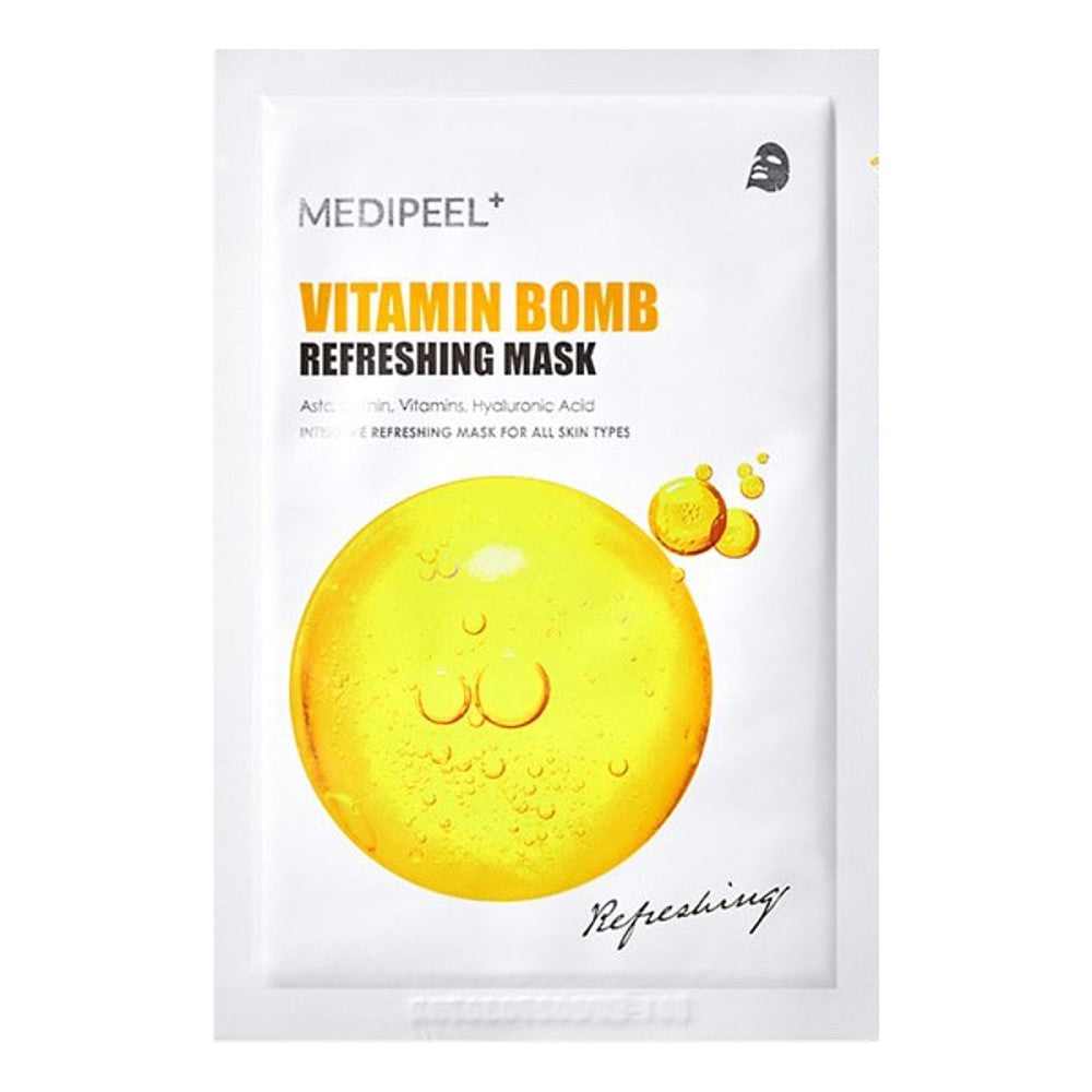 Вітамінна маска для рівного тону шкіри проти зморшок MEDIPEEL Vitamin Bomb Refreshing Mask, 1 шт