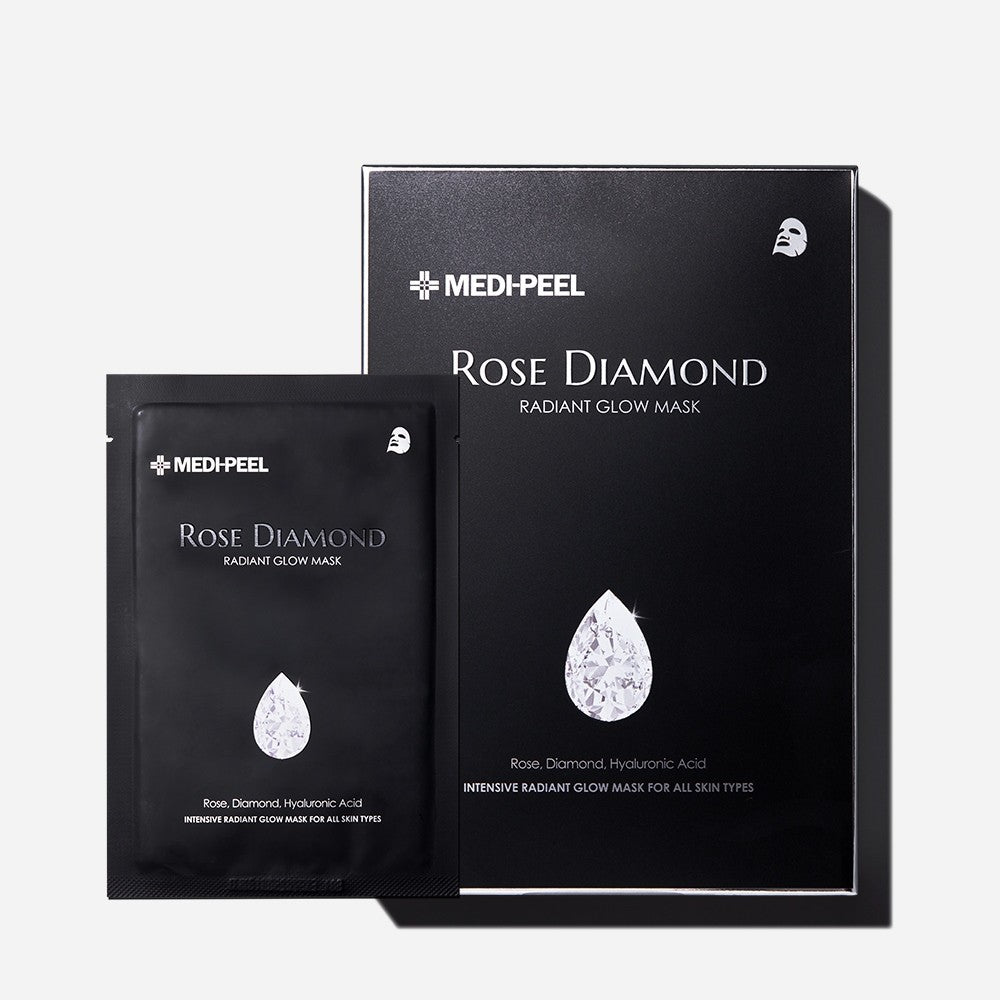 Антивікова маска з алмазною пудрою для сяйва шкіри MEDIPEEL Rose Diamond Radiant Glow Mask