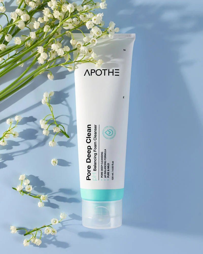 Пенка для умывания APOTHE Pore Deep Clean pH Balancing Foam Cleanser, 120 мл