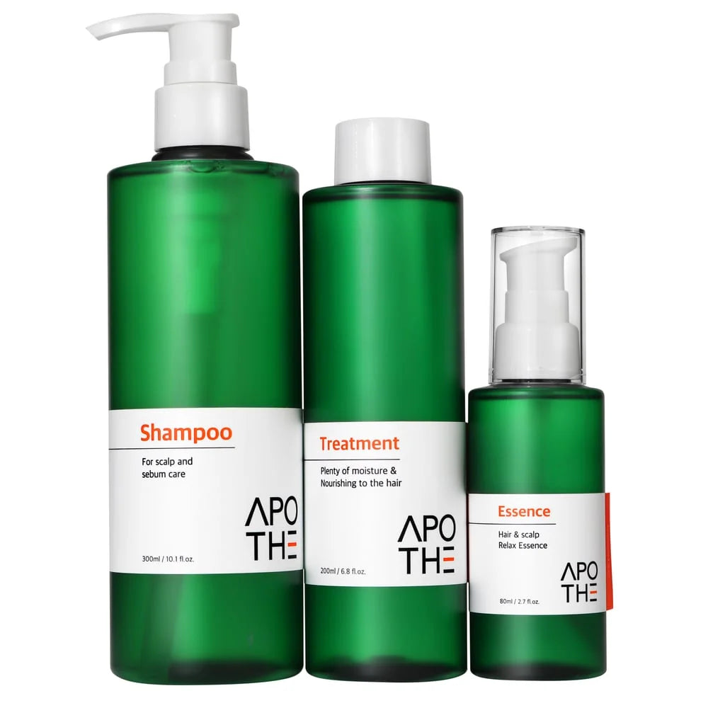 Восстанавливающий шампунь для роста и объема волос APOTHE Sebum Control Shampoo, 300 мл