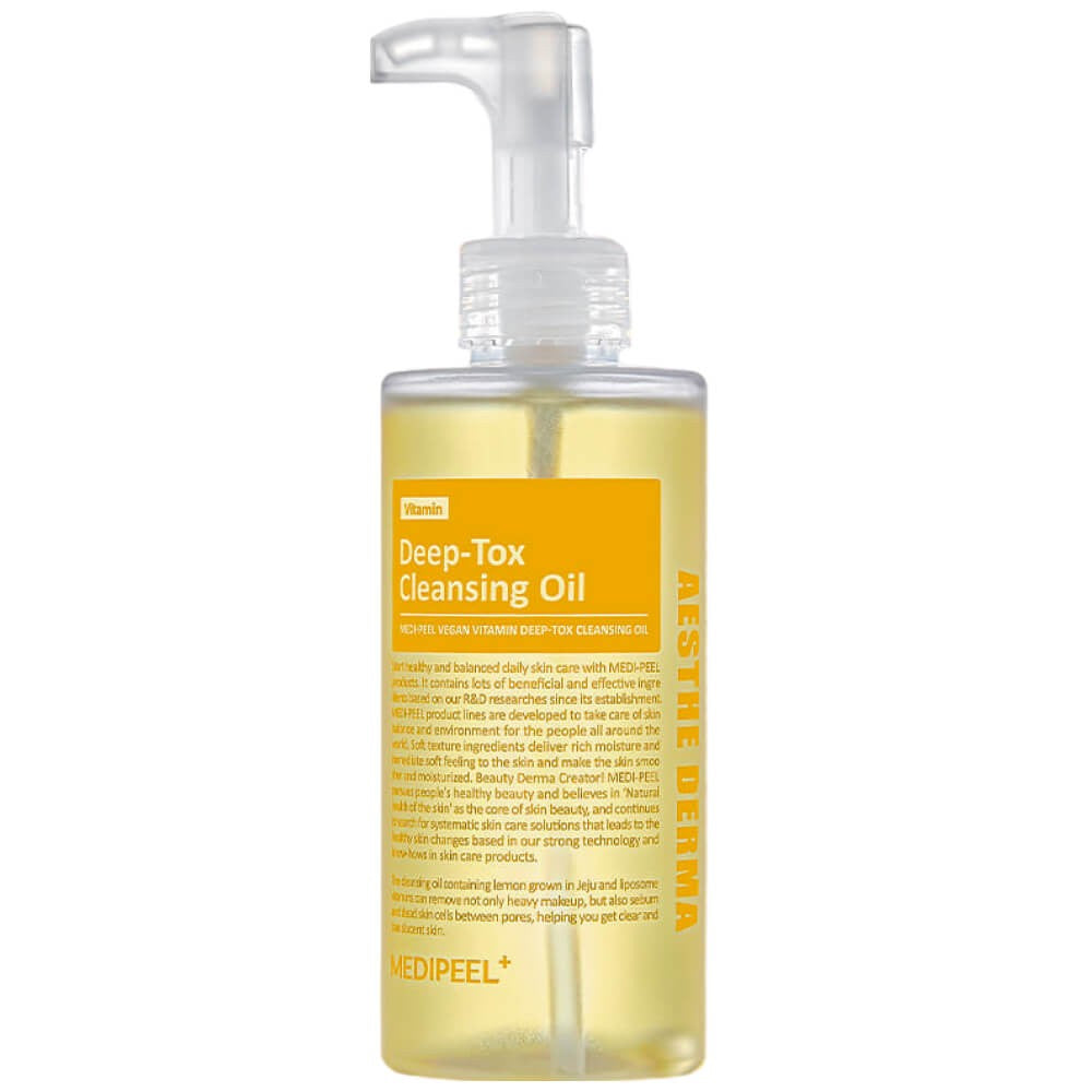 Гідрофільна олія для обличчя з вітамінами та ліпосомами MEDIPEEL Vegan Vitamin Deep-Tox Cleansing Oil, 200 мл