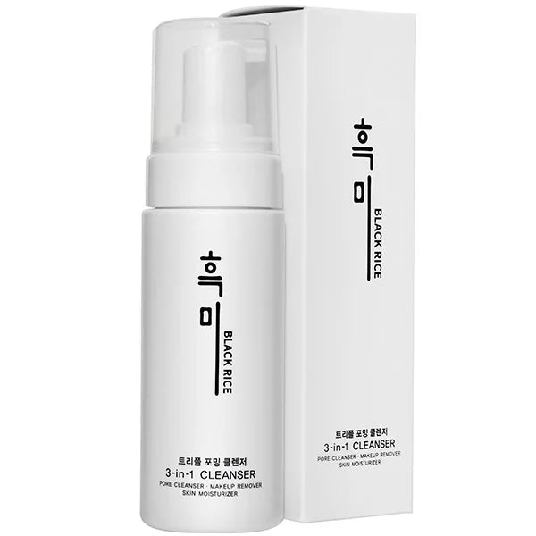 Универсальная деликатная пенка для умывания Black Rice 3 in 1 Foaming Cleanser, 150 мл