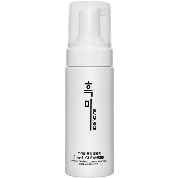 Универсальная деликатная пенка для умывания Black Rice 3 in 1 Foaming Cleanser, 150 мл