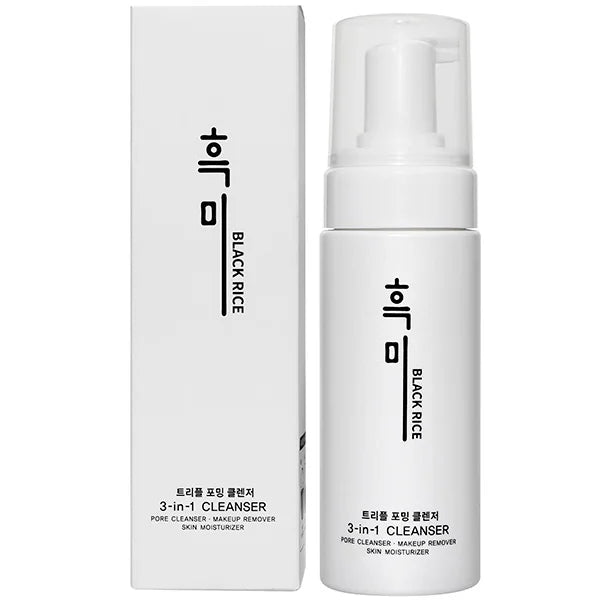 Универсальная деликатная пенка для умывания Black Rice 3 in 1 Foaming Cleanser, 150 мл