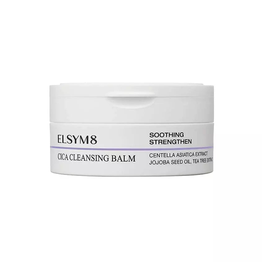 Гипоаллергенный успокаивающий гидрофильный сорбет для очищения и демакияжа Elsym8 Cica Cleansing Balm, 100 мл