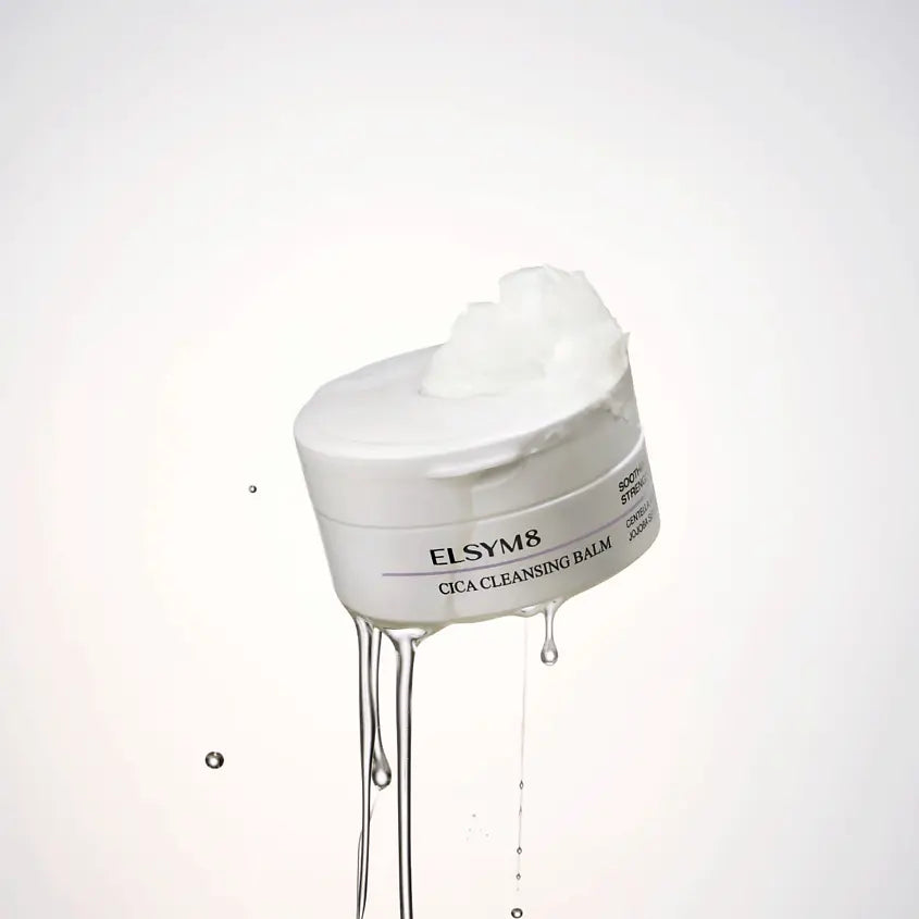 Гипоаллергенный успокаивающий гидрофильный сорбет для очищения и демакияжа Elsym8 Cica Cleansing Balm, 100 мл