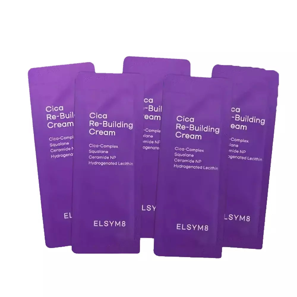 Пробник высокоэффективного восстанавливающего SOS-крема с центеллой и пептидами для чувствительной и раздраженной кожи Elsym8 Cica Re-Building Cream, 1.5 мл