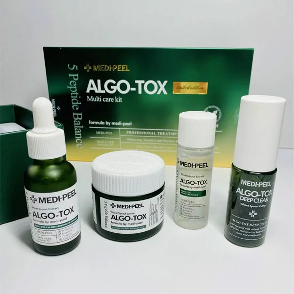 Готовый уход в наборе для проблемной, жирной и чувствительной кожи MEDIPEEL Algo-Tox Multi Care Kit