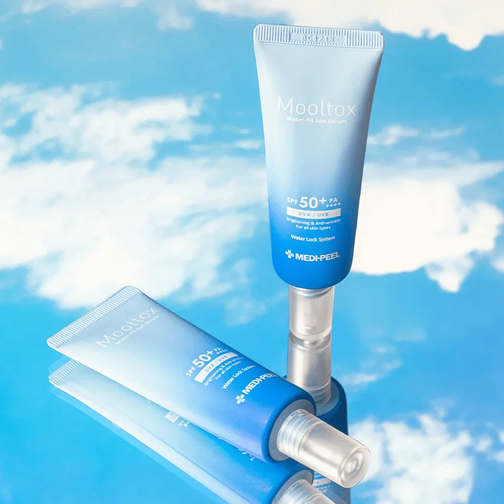 Ультраувлажняющая солнцезащитная сыворотка MEDIPEEL Aqua Mooltox Water-Fit Sun Serum SPF 50+ PA++++, 50 мл