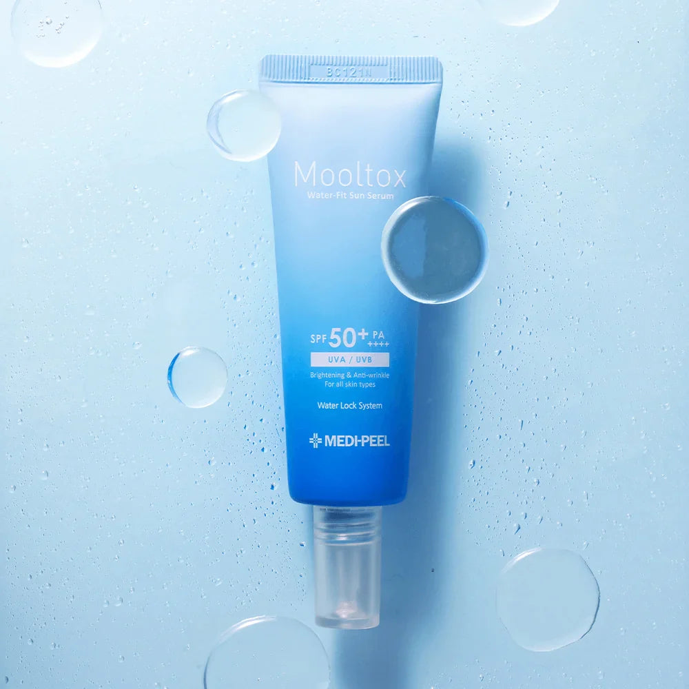 Ультраувлажняющая солнцезащитная сыворотка MEDIPEEL Aqua Mooltox Water-Fit Sun Serum SPF 50+ PA++++, 50 мл