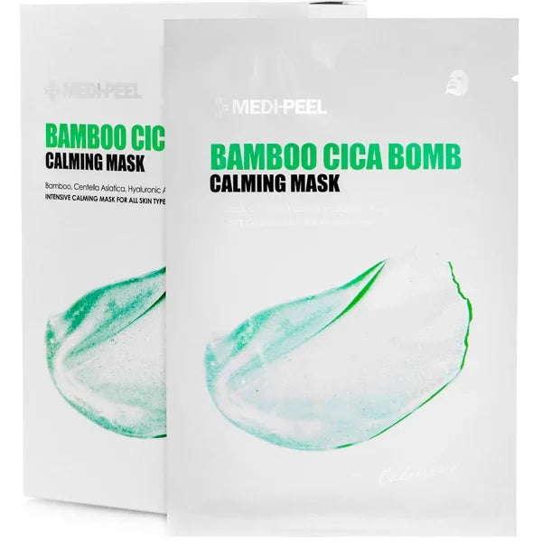 Успокаивающая маска с центеллой и бамбуком MEDIPEEL Bamboo Cica Bomb Calming Mask, 1 шт