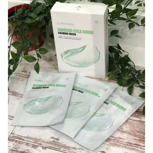 Успокаивающая маска с центеллой и бамбуком MEDIPEEL Bamboo Cica Bomb Calming Mask, 1 шт