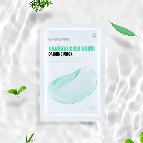Успокаивающая маска с центеллой и бамбуком MEDIPEEL Bamboo Cica Bomb Calming Mask, 1 шт