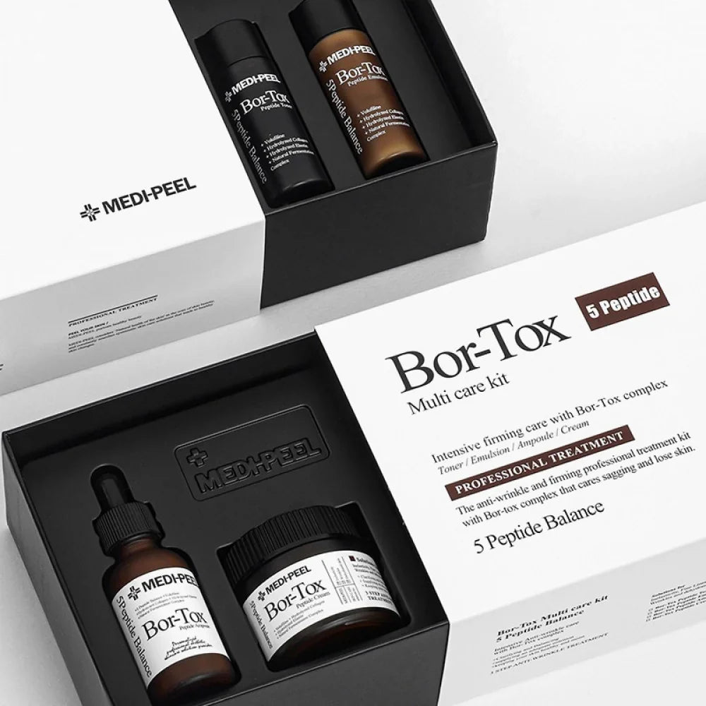 Лифтинг-набор с эффектом ботокса MEDIPEEL Bor-Tox 5 Peptide Multi Care Kit