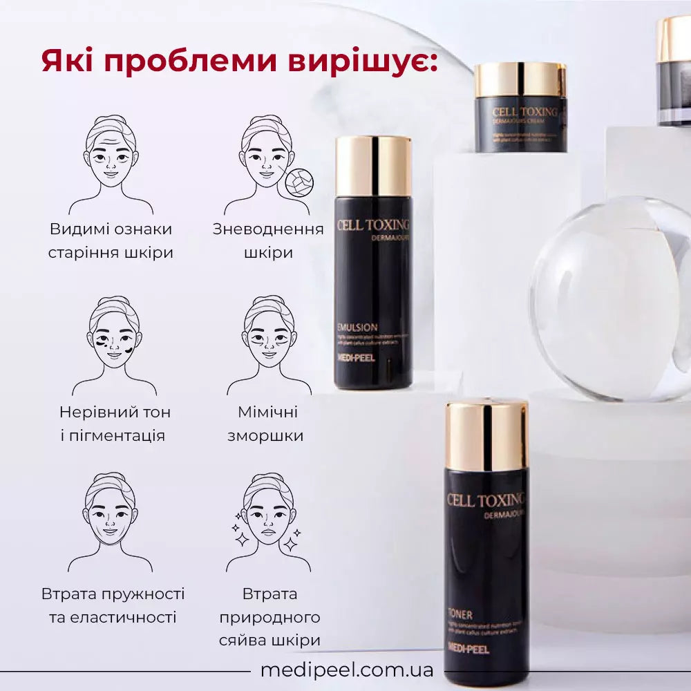 Омолаживающий набор со стволовыми клетками MEDIPEEL Cell Toxing Dermajours Essential Set