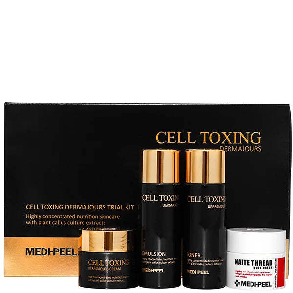 Омолаживающий набор для лица и шеи MEDIPEEL Cell Toxing Dermajours Trial Kit