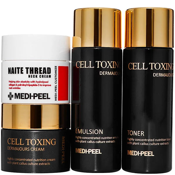 Омолаживающий набор для лица и шеи MEDIPEEL Cell Toxing Dermajours Trial Kit