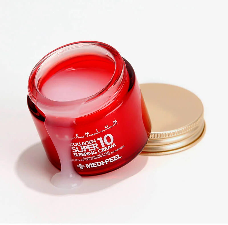 Омолаживающий ночной крем для лица с коллагеном MEDIPEEL Collagen Super10 Sleeping Cream, 70 мл