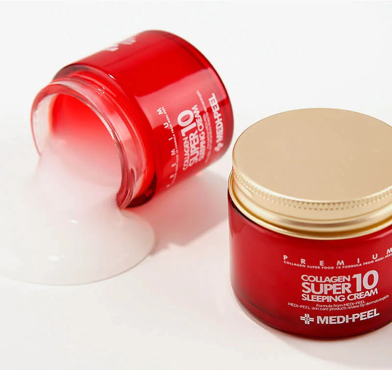 Омолоджувальний нічний крем для обличчя з колагеном MEDIPEEL Collagen Super10 Sleeping Cream, 70 мл