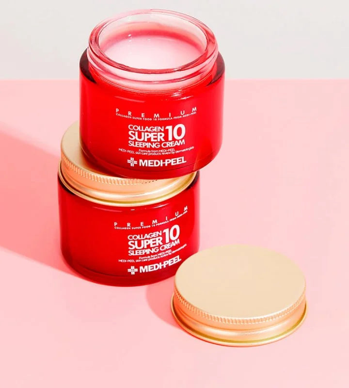 Омолоджувальний нічний крем для обличчя з колагеном MEDIPEEL Collagen Super10 Sleeping Cream, 70 мл