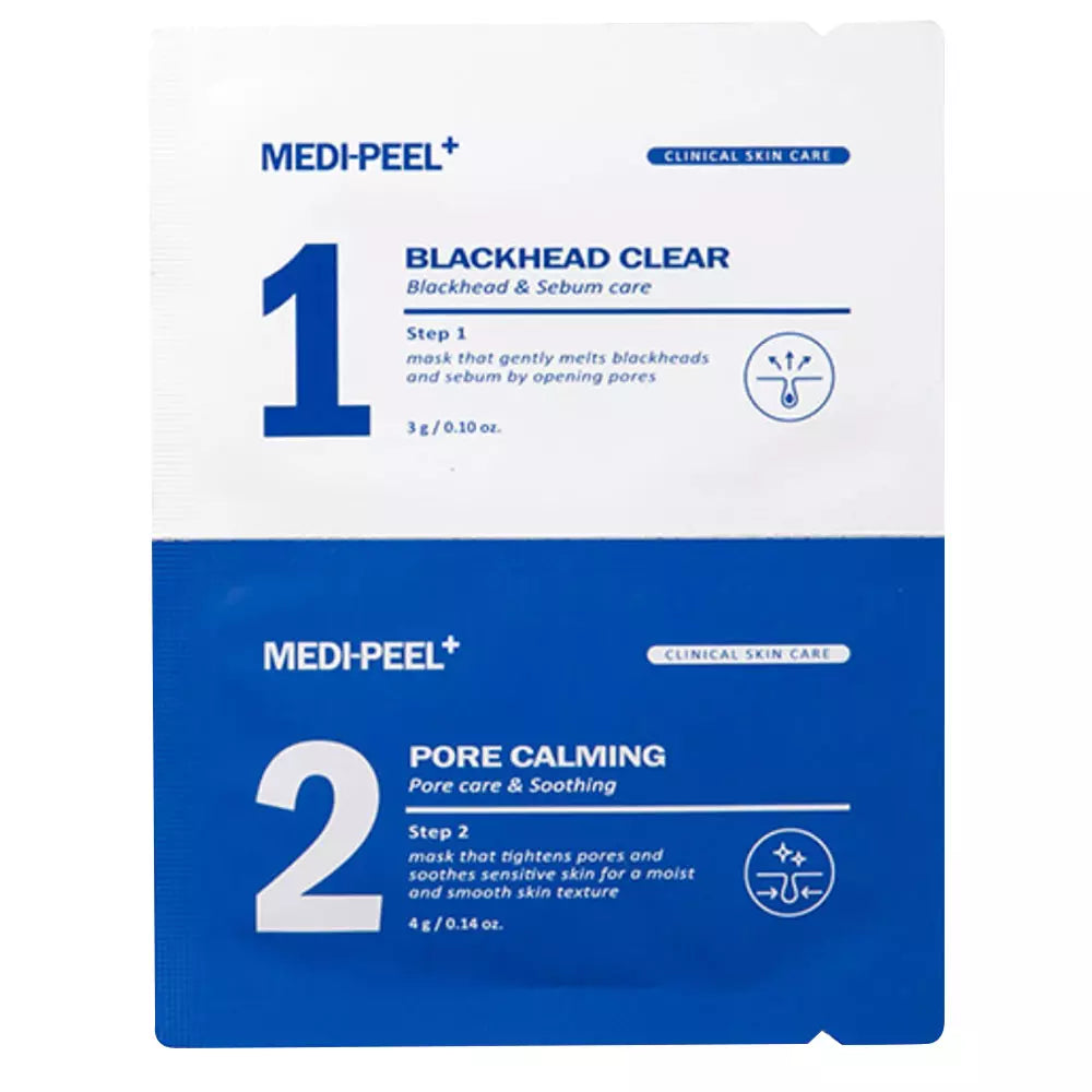 Двухэтапная маска от черных точек MEDIPEEL Extra Super 9 Plus Blackhead Out Nose Pack, 1 шт