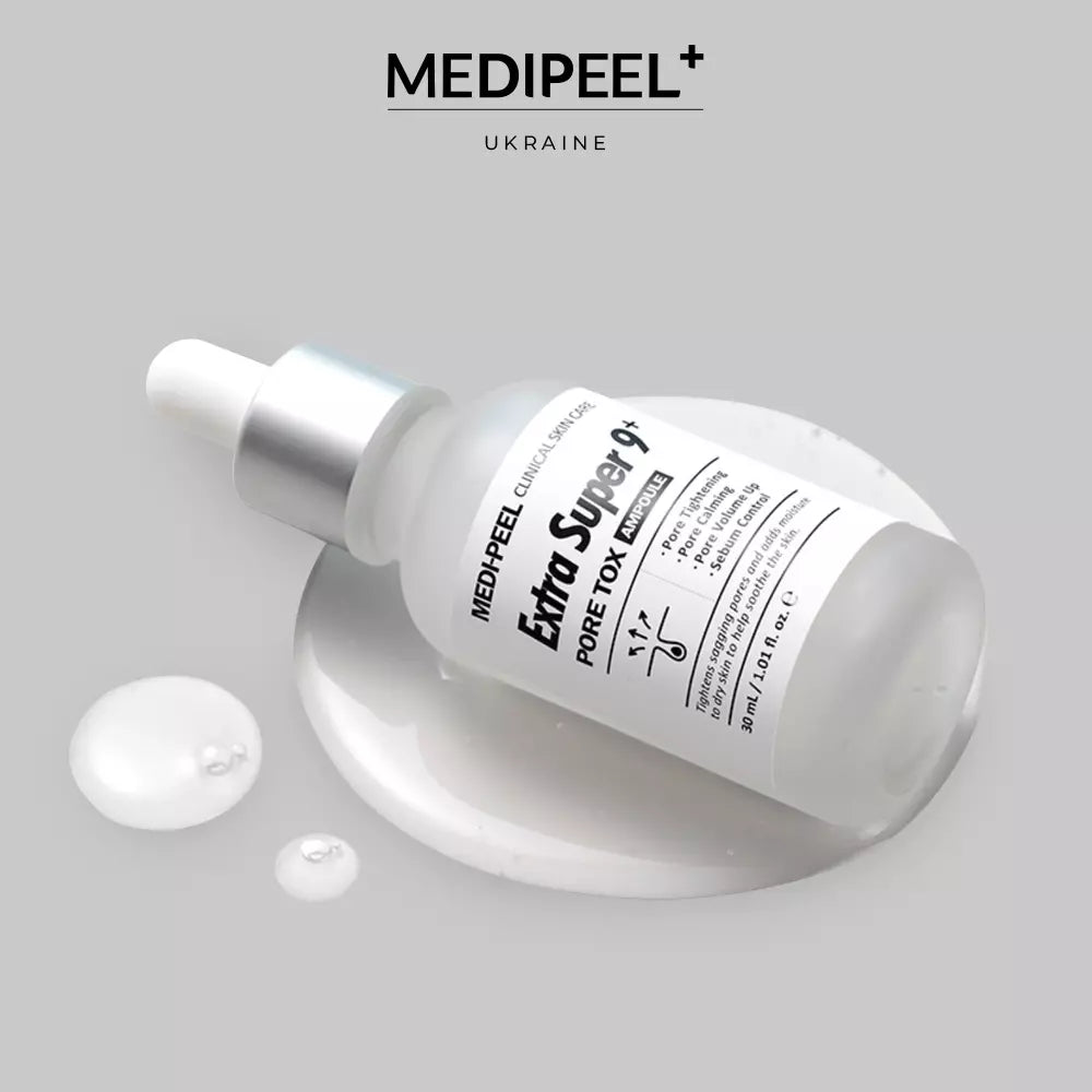 Пилинг-сыворотка для лица для очищения и сужения пор MEDIPEEL Extra Super 9 Plus Pore Tox Ampoule, 30 мл