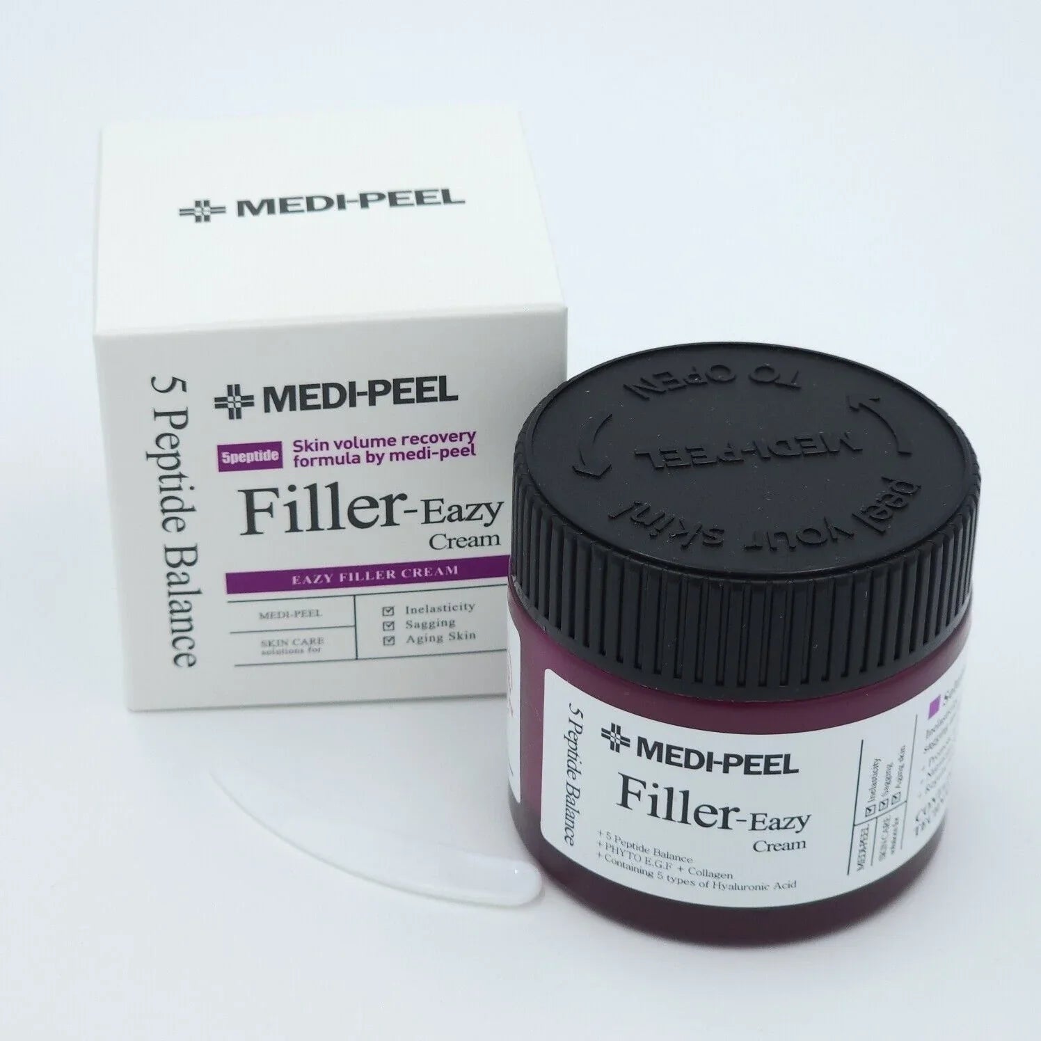Поживний крем-філер з пептидами та EGF від зморшок MEDIPEEL Eazy Filler Cream, 50 гр