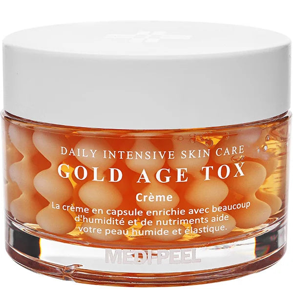 Антивозрастной капсульный крем с экстрактом золотого шелкопряда на ночь MEDIPEEL Gold Age Tox Cream, 50 мл
