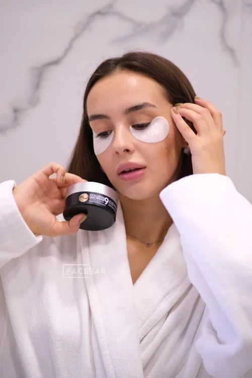 Патчи под глаза с пептидами и гиалуроновой кислотой против морщин MEDIPEEL Hyaluron Dark Benone Peptide 9 Ampoule Eye Patch, 60шт