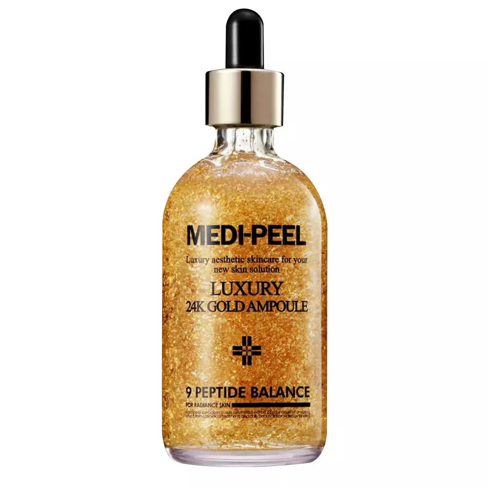 Сыворотка для лица с золотом 24К для эластичности кожи MEDIPEEL Luxury 24K Gold Ampoule, 100 мл