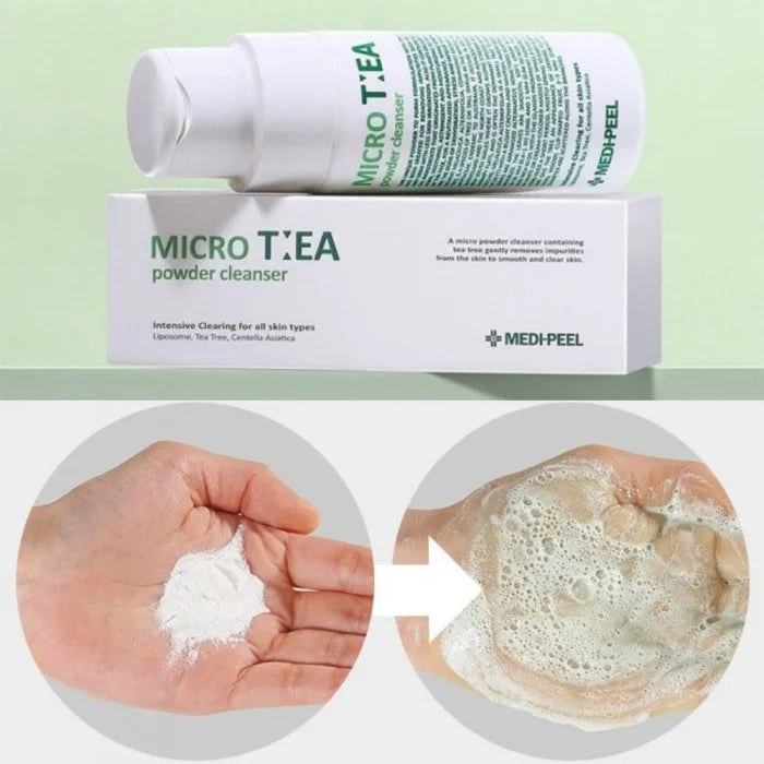 Глубоко очищающая энзимная пудра с чайным деревом MEDIPEEL Micro Tea Powder Cleanser, 70 гр