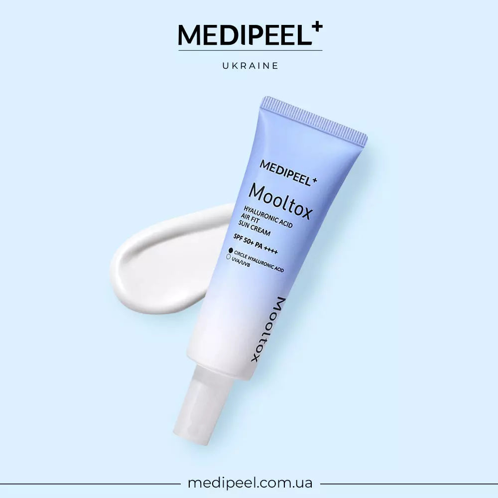 Солнцезащитный крем для лица MEDIPEEL Mooltox Hyaluronic Acid Air Fit Sun Cream, 50 г