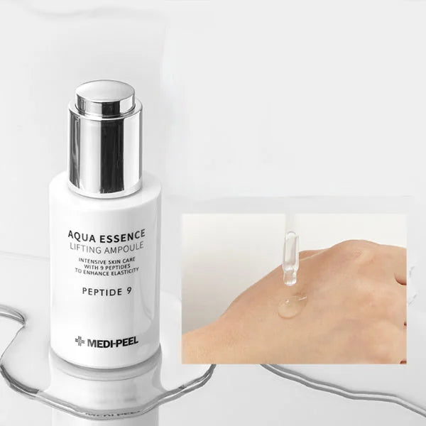 Антиоксидантная лифтинг-сыворотка с пептидами MEDIPEEL Peptide 9 Aqua Essence Lifting Ampoule, 50 мл