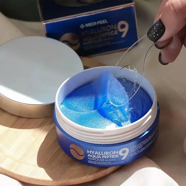 Патчи от кругов под глазами и морщин MEDIPEEL Peptide 9 Hyaluron Aqua Ampoule Eye Patch, 60 шт