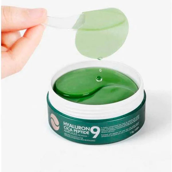 Натуральные патчи с центеллой MEDIPEEL Peptide 9 Hyaluron Cica Ampoule Eye Patch, 60 шт
