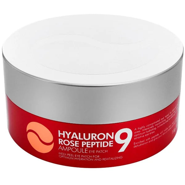Патчи от отеков и морщин MEDIPEEL Peptide 9 Hyaluron Rose Ampoule Eye Patch, 60 шт