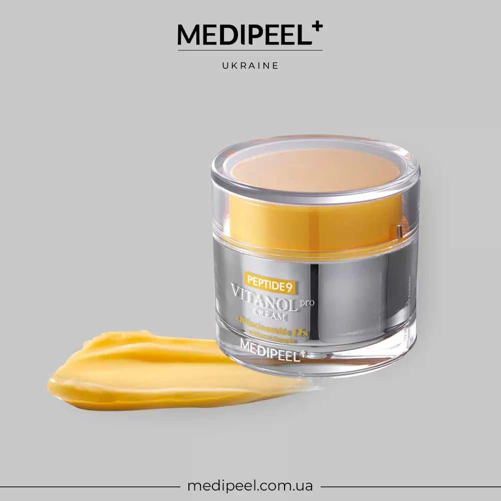 Пептидный крем для лица с ниацинамидом MEDIPEEL Peptide 9 Vitanol Cream Pro, 50 гр