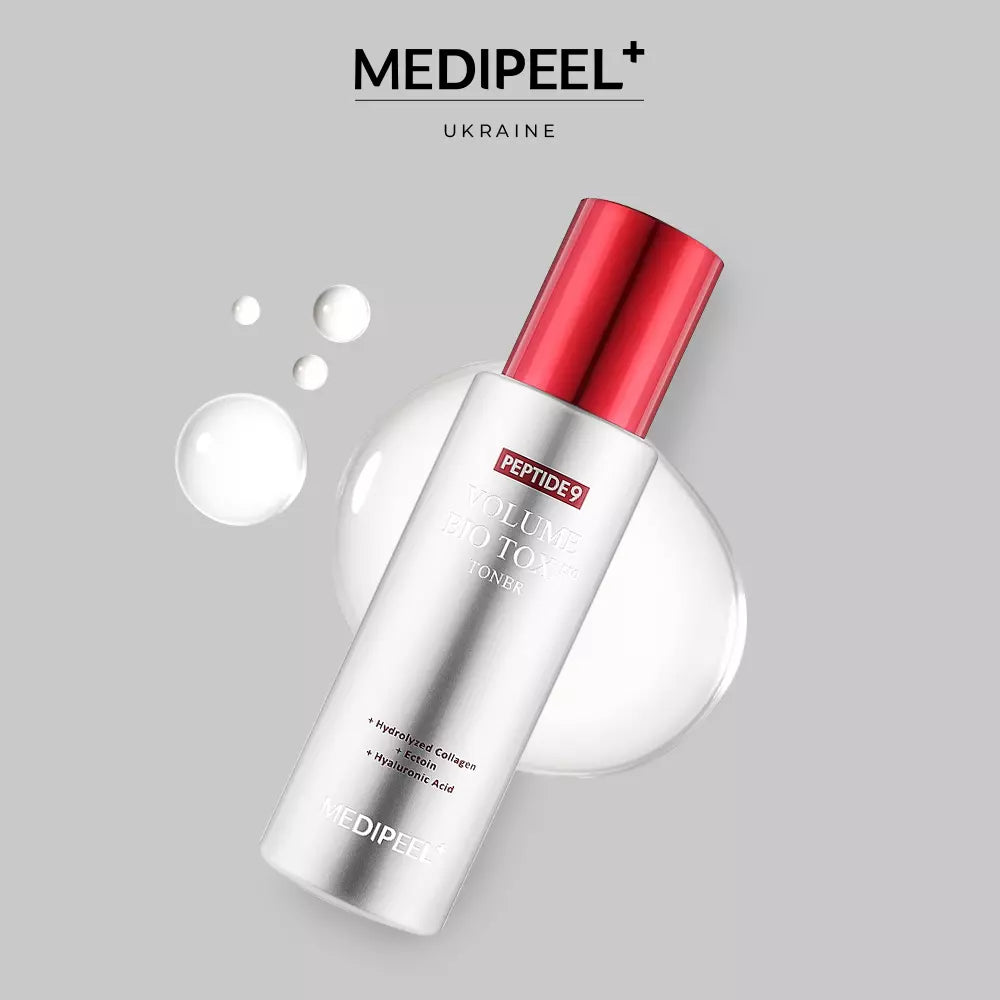 Антивозрастной тонер с пептидами и гиалуроновой кислотой MEDIPEEL Peptide 9 Volume Bio Tox Toner Pro, 250 мл