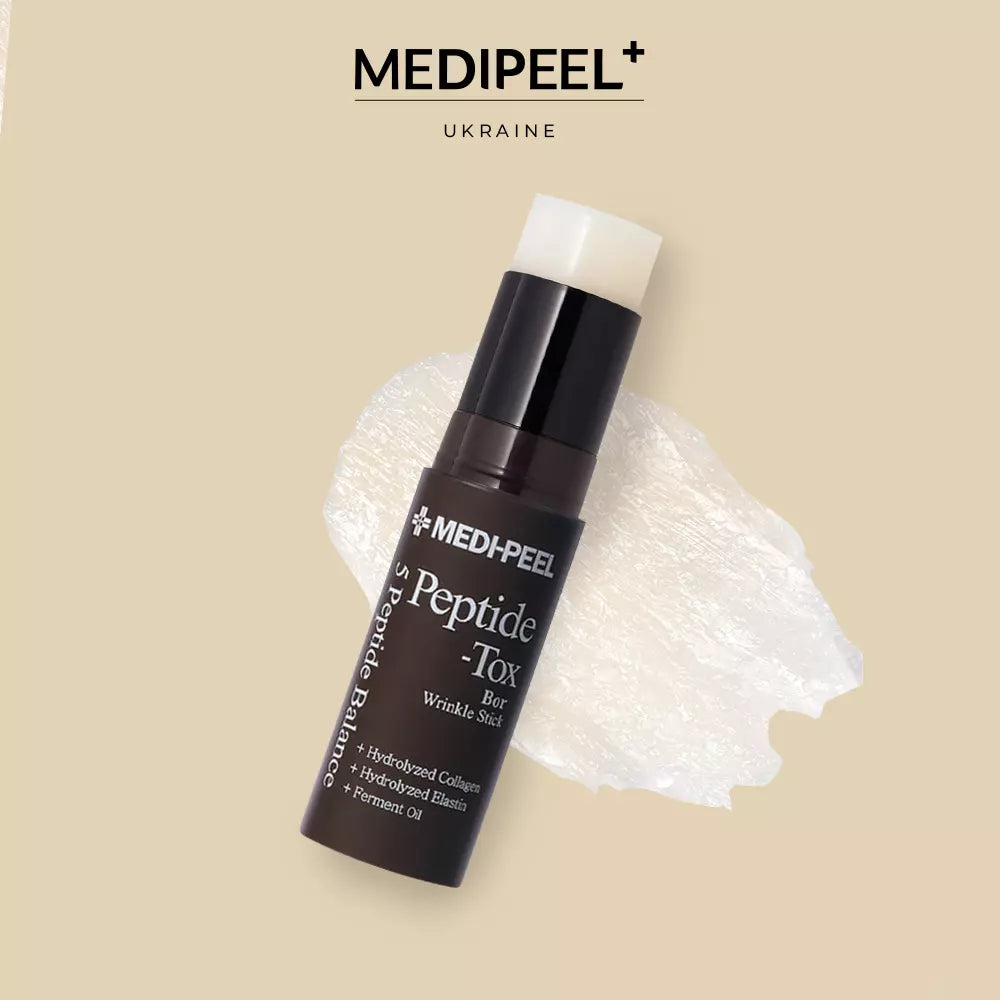 Ліфтинг-стік з пептидами і колагеном від зморшок MEDIPEEL Peptide-Tox Bor Wrinkle Stick (Bor-Tox Peptide Wrinkle Stick), 10 гр