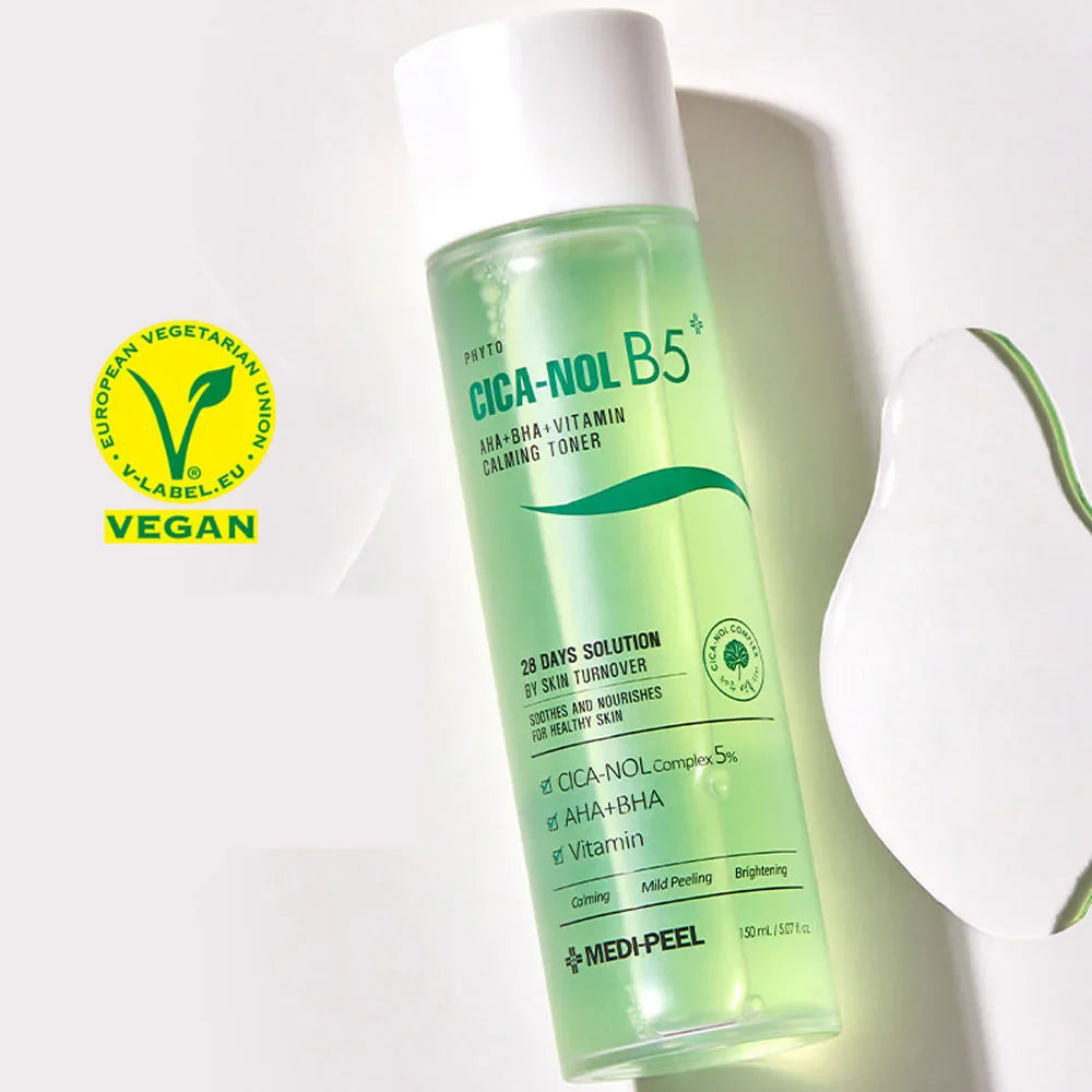 Восстанавливающий тоник против воспалений MEDIPEEL Phyto Cica-Nol B5 AHA BHA Vitamin Calming Toner, 150 мл