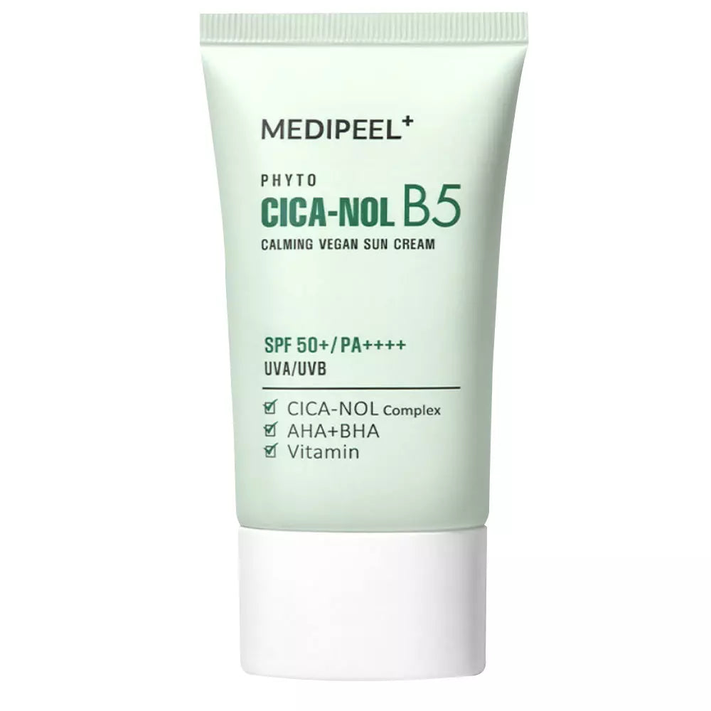 Успокаивающий солнцезащитный крем MEDIPEEL Phyto Cica Nol B5 Calming Vegan Sun Cream, 50 мл