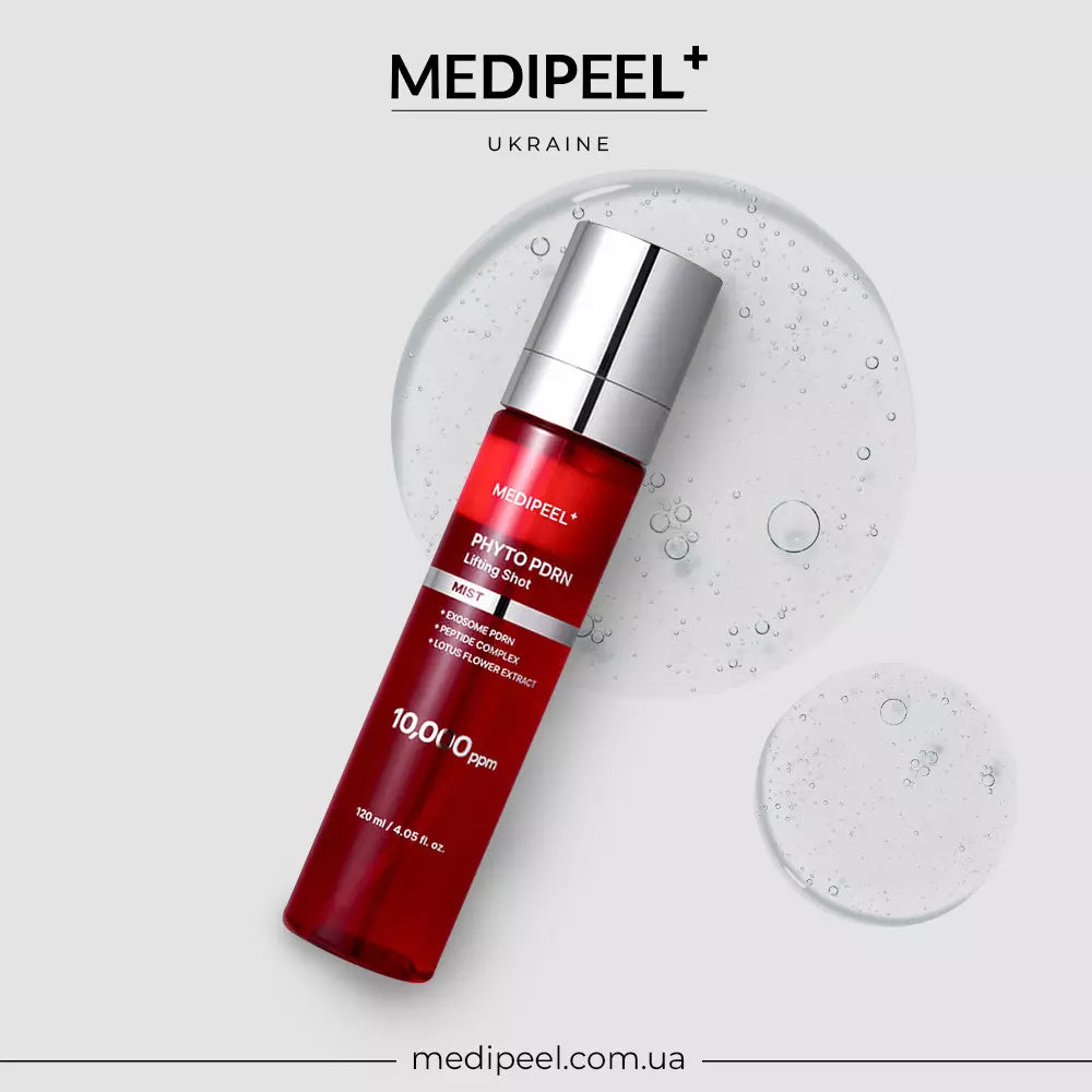 Антивозрастной лифтинг-мист для лица с PDRN и экзосомами MEDIPEEL Phyto Exosome PDRN Lifting Shot Mist, 120 мл