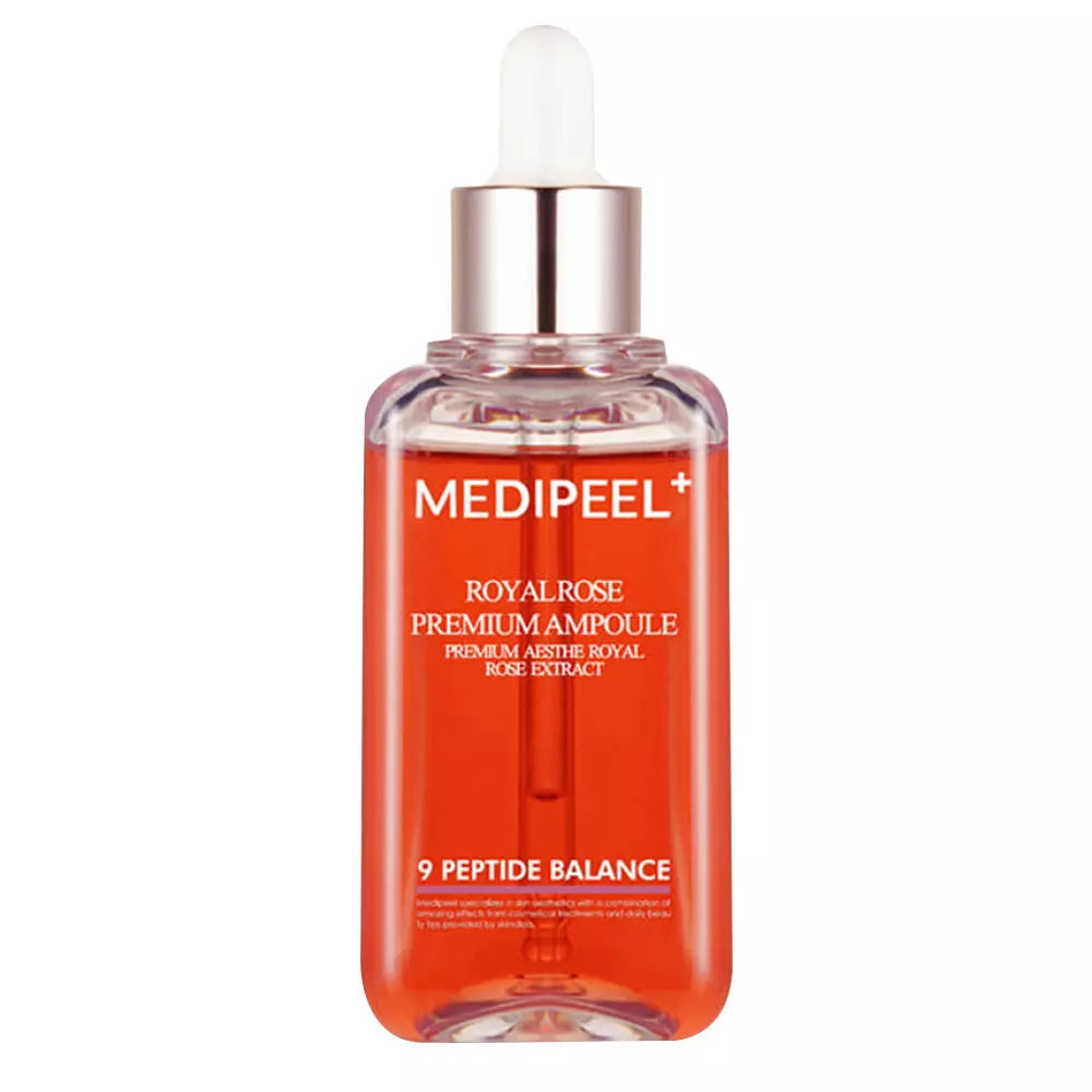Антивозрастная сыворотка для лица с розой и пептидами MEDIPEEL Royal Rose Premium Ampoule, 100 мл
