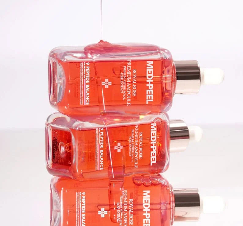 Антивозрастная сыворотка для лица с розой и пептидами MEDIPEEL Royal Rose Premium Ampoule, 100 мл