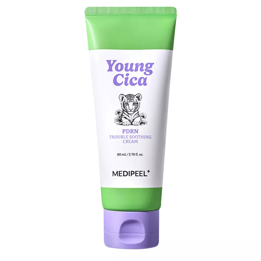 Успокаивающий крем с PDRN и центеллой MEDIPEEL Young Cica PDRN Trouble Soothing Cream, 80 мл