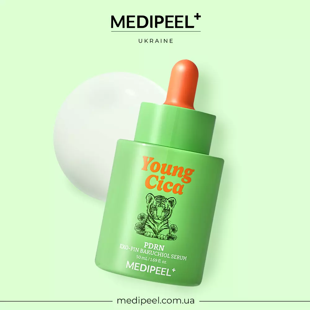 Зміцнювальна сироватка з PDRN та бакучіолом MEDIPEEL Young Cica