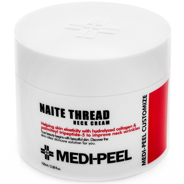 Medi peel neck cream отзывы. Naite thread Neck Cream. Medi Peel Naite thread Neck Cream. Пептидный крем для шеи и декольте Naite thread Neck Cream Medi-Peel. Medi Peel набор с кремом для декольте.